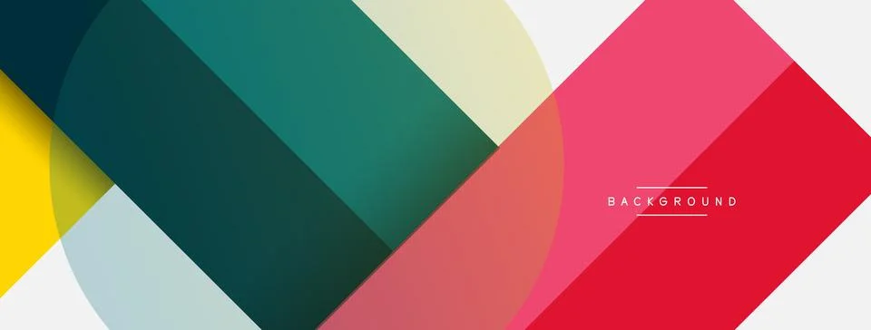 Geometric shapes composition abstract background. Circles lines and rectangles 스톡 일러스트