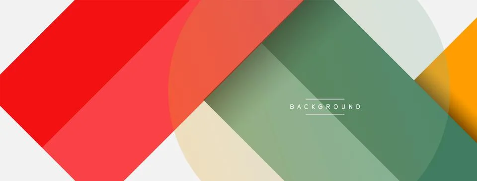 Geometric shapes composition abstract background. Circles lines and rectangles Stockillustratie