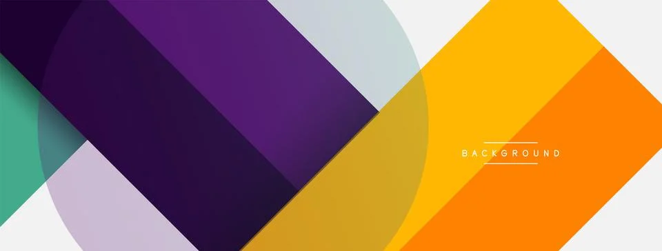 Geometric shapes composition abstract background. Circles lines and rectangles Illustrazione stock