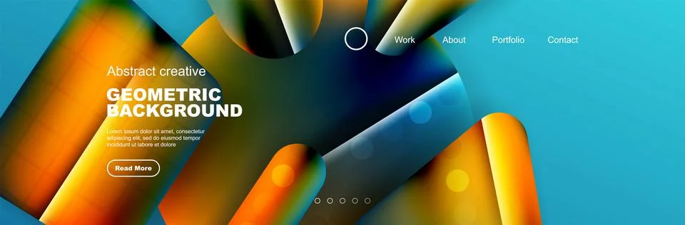 Geometric shapes composition geometric abstract background. 3D shadow effects Stock Illustration