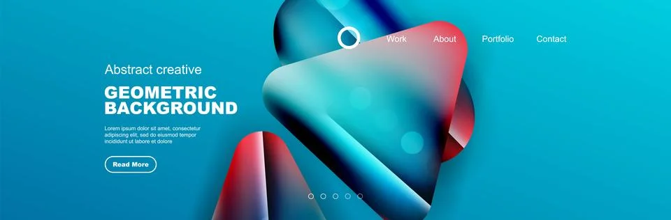 Geometric shapes composition geometric abstract background. 3D shadow effects Stock Illustration