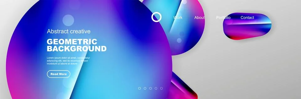 Geometric shapes composition geometric abstract background. 3D shadow effects Stock Illustration