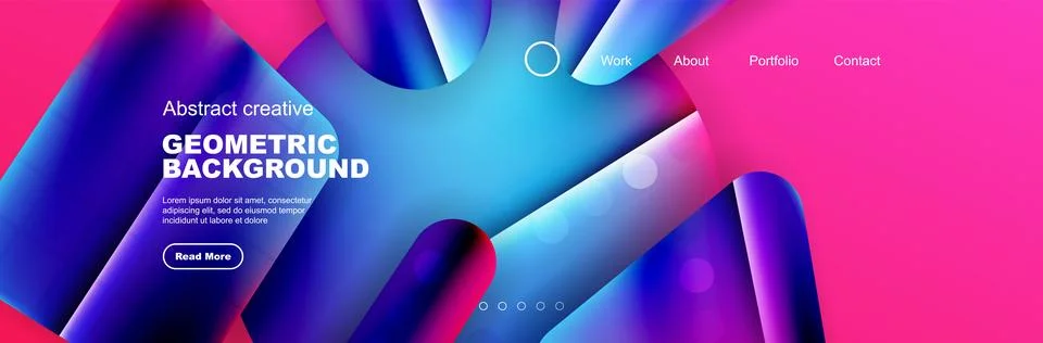 Geometric shapes composition geometric abstract background. 3D shadow effects Illustrazione stock