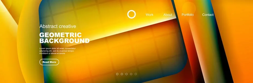 Geometric shapes composition geometric abstract background. 3D shadow effects Stock Illustration