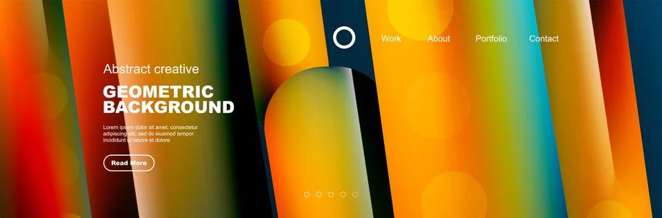 Geometric shapes composition geometric abstract background. 3D shadow effects Stock Illustration