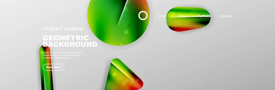 Geometric shapes composition geometric abstract background. 3D shadow effects Stock Illustration