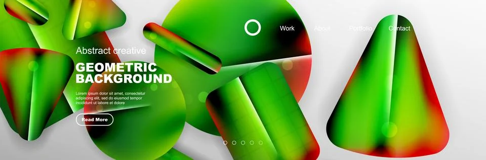 Geometric shapes composition geometric abstract background. 3D shadow effects Illustrazione stock