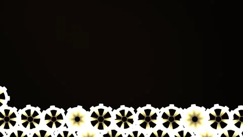 Geometric shapes create a contrasting pattern on a dark Stock Footage 338407391