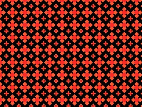 Geometric shapes of different shapes on a seamless colored pattern Illustrazione stock