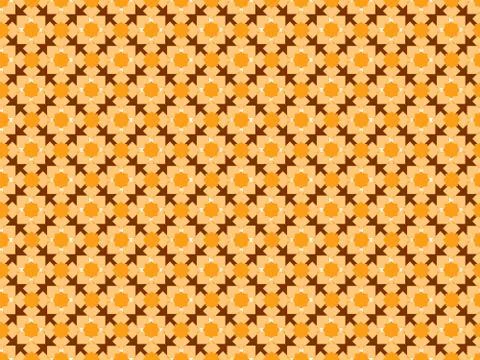 Geometric shapes of different shapes on a seamless colored pattern Stock Illustration