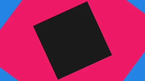 Geometric shapes evolving in bright colors during animation with clean line.. Video stock 340901490