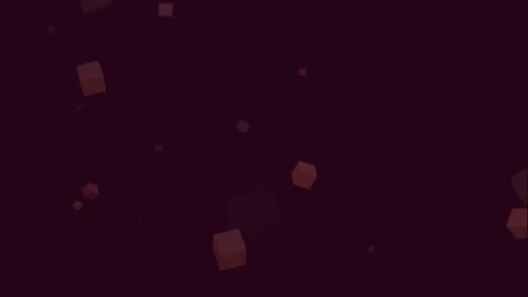 Geometric shapes fall into the void, abstract background of flying cubes Stock Footage 313589594