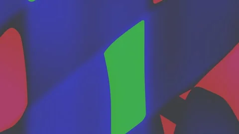 Geometric shapes float over blue gradient background Stock Footage 329009067