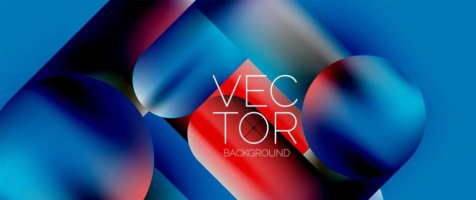 Geometric shapes fluid gradient abstract minimal background for various purposes 스톡 일러스트