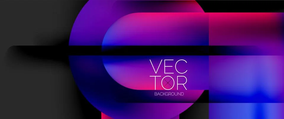 Geometric shapes fluid gradient abstract minimal background for various purposes 스톡 일러스트