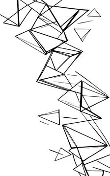 Geometric shapes form abstract pattern. Triangle figures create modern Stock Illustration