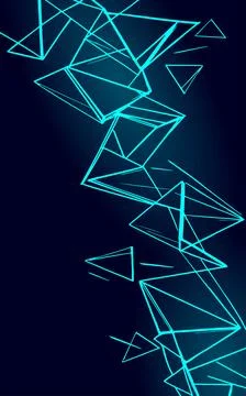 Geometric shapes form abstract pattern. Triangle figures create modern Stock-Illustration