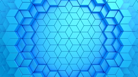 Geometric Shapes Form a Wave Stock Footage 242356073