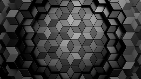 Geometric Shapes Form a Wave Stock Footage 242483788