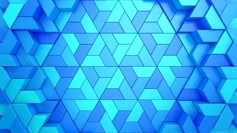 Geometric Shapes Form a Wave Stock Footage 242935957