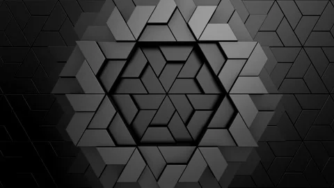 Geometric Shapes Form a Wave Stock Footage 243007080