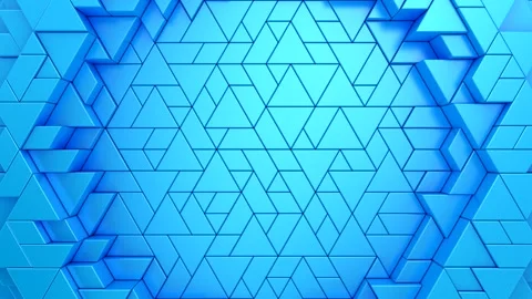 Geometric Shapes Form a Wave Stock Footage 247629019