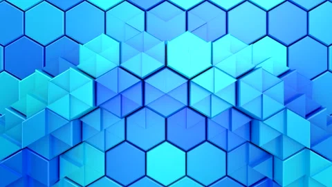 Geometric Shapes Form a Wave Stock Footage 255390552