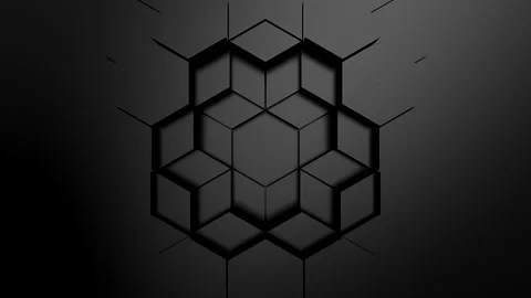 Geometric Shapes Form a Wave Stock Footage 258326088