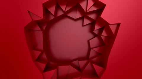 Geometric Shapes Form a Wave Stock Footage 269434052