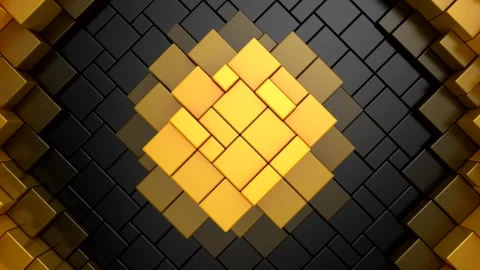 Geometric Shapes Form a Wave Stock Footage 288098286