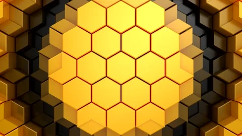 Geometric Shapes Form a Wave Stock Footage 290496474