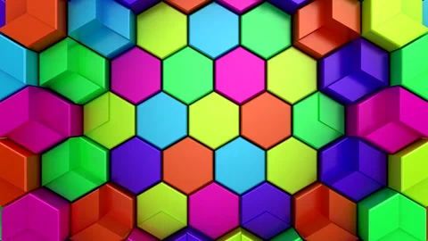 Geometric Shapes Form a Wave Video stock 290852724