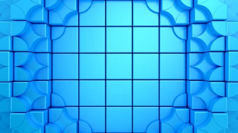 Geometric Shapes Form a Wave Stock Footage 303164476