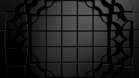 Geometric Shapes Form a Wave Stock Footage 303164560