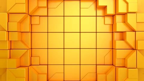 Geometric Shapes Form a Wave Stock Footage 306473565