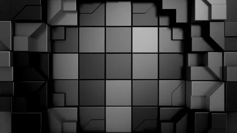 Geometric Shapes Form a Wave Video stock 307757683