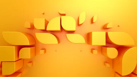 Geometric Shapes Form a Wave Stock Footage 309126949