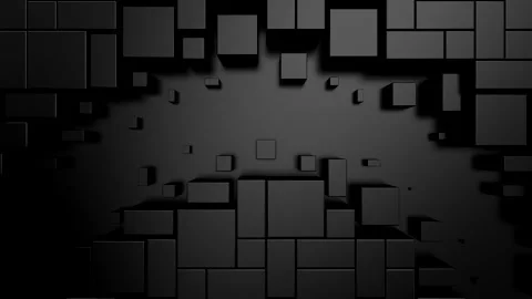 Geometric Shapes Form a Wave Stock Footage 312429170