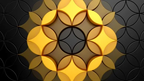 Geometric Shapes Form a Wave Видео 316551431