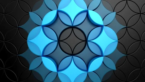 Geometric Shapes Form a Wave Stock Footage 316551526
