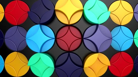 Geometric Shapes Form a Wave Stock Footage 317077638