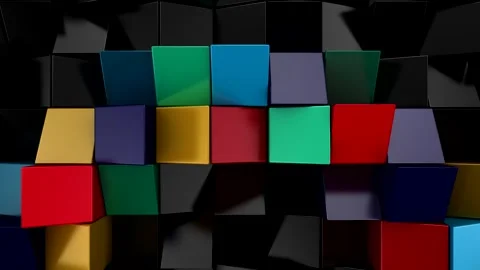 Geometric Shapes Form a Wave Stock Footage 326179359