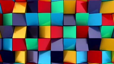 Geometric Shapes Form a Wave Video stock 327071085