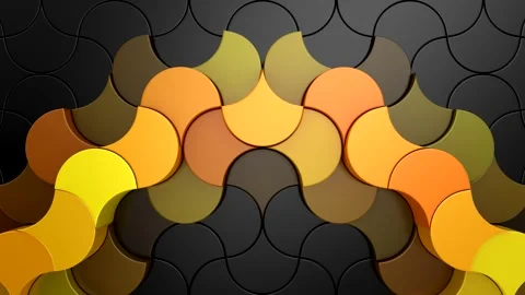 Geometric Shapes Form a Wave Stock Footage 331307653