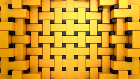 Geometric Shapes Form a Wave Video stock 332359049