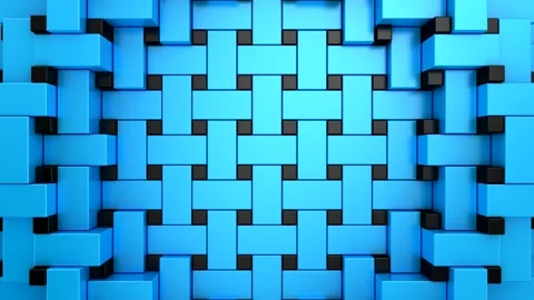 Geometric Shapes Form a Wave Stock Footage 332359104