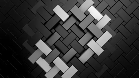 Geometric Shapes Form a Wave Vídeos de archivo 332887610