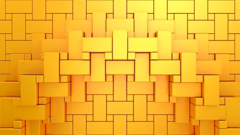 Geometric Shapes Form a Wave Vidéo 333295758