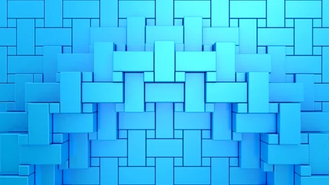 Geometric Shapes Form a Wave Stock Footage 333295777