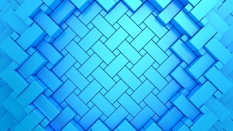 Geometric Shapes Form a Wave Stock-Footage 333452433